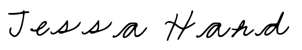 Jessa Hand font preview